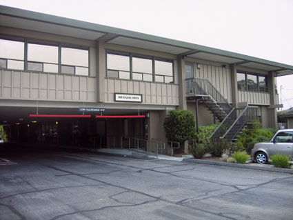 Dentist office building at 1505 Soquel Drive in Santa Cruz - west entrance from Paul Sweet Road